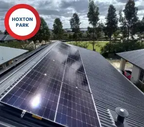 Residential solar panels installed on a rooftop by Fortune Solar