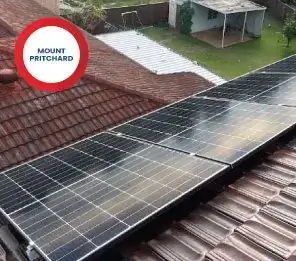 Residential solar panels installed on a home